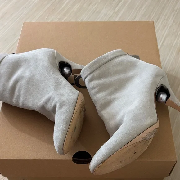 Nicholas Kirkwood Light Gray Ankle Boots - Picture 3 of 7